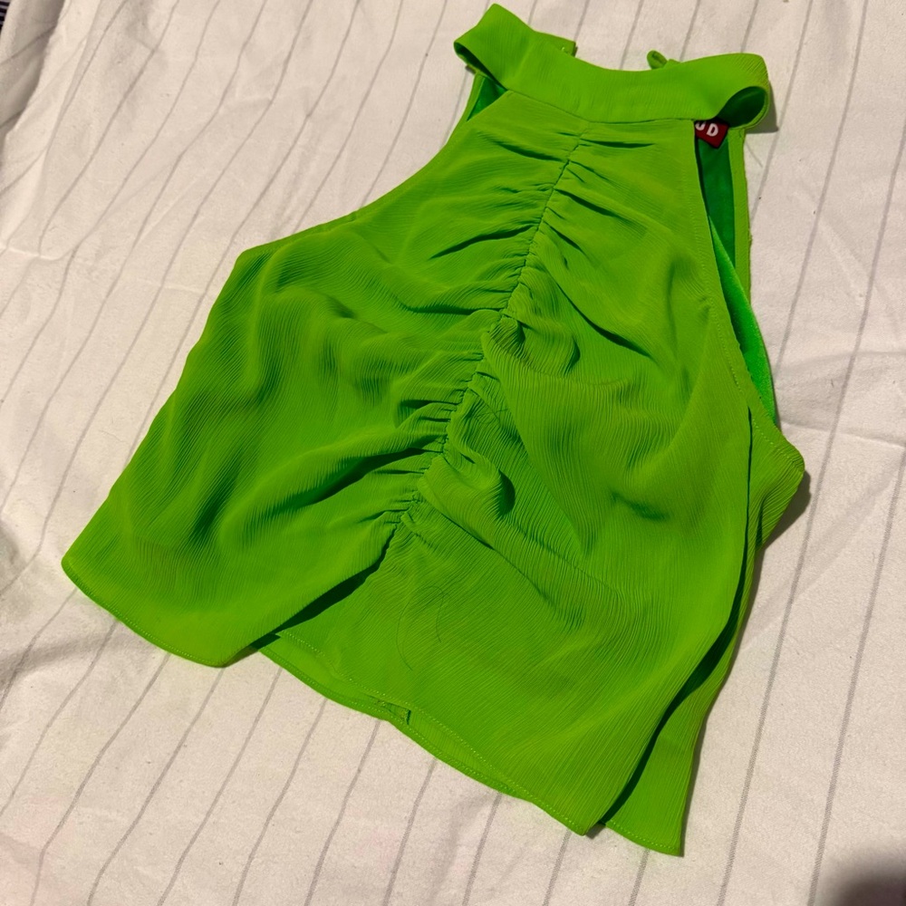 Staud Lime Green Halter Top